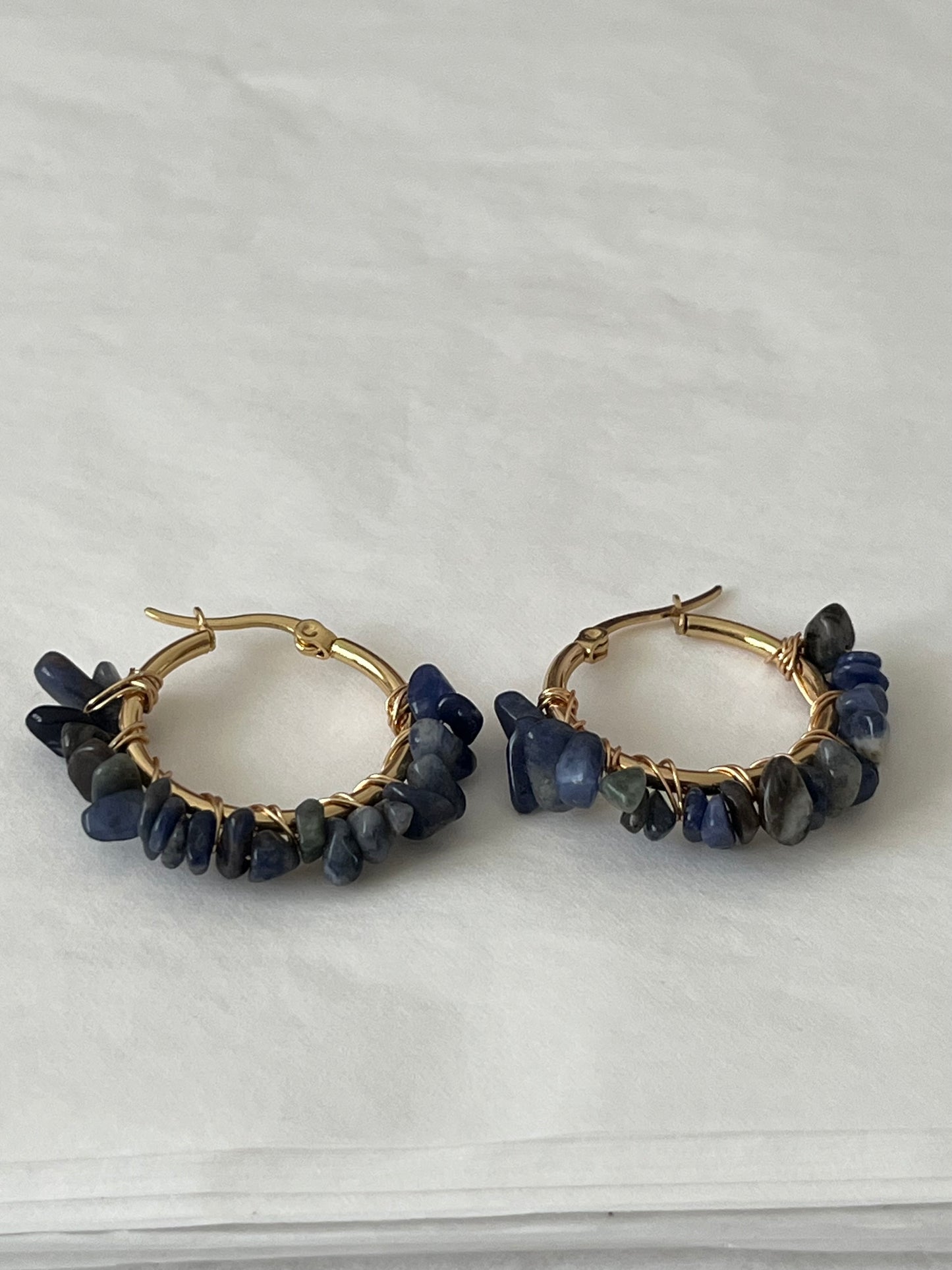 Boucles d'oreilles Lapis