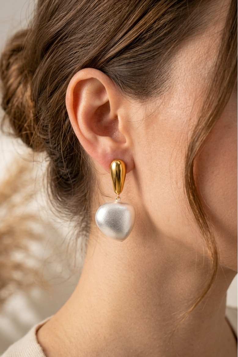 Boucles d'oreilles Violette