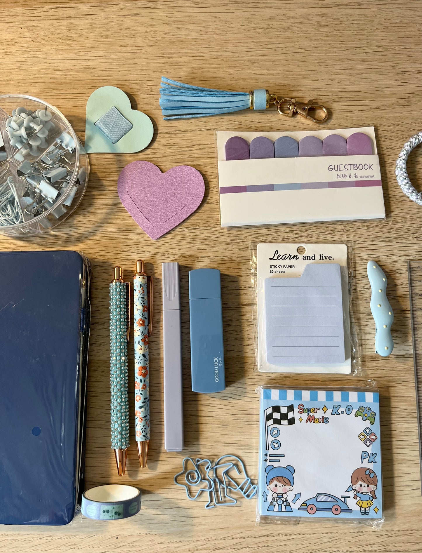 💙 Box Papeterie Bleu — Tout ce dont vous avez besoin pour organiser vos journées