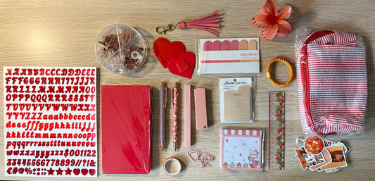 ❤️ Box Papeterie Rouge — Tout ce dont vous avez besoin pour organiser vos journées