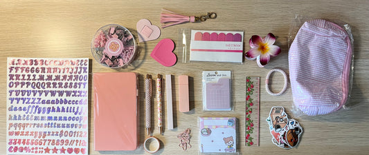 💗 Box Papeterie Rose - Tout ce dont vous avez besoin pour organiser vos journées