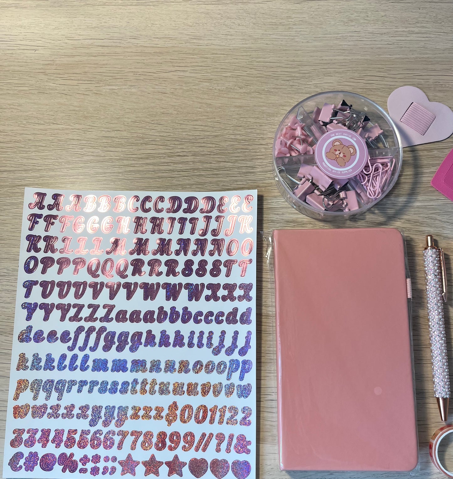 💗 Box Papeterie Rose - Tout ce dont vous avez besoin pour organiser vos journées