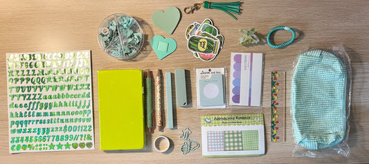 💚 Box Papeterie Verte — Tout ce dont vous avez besoin pour organiser vos journées