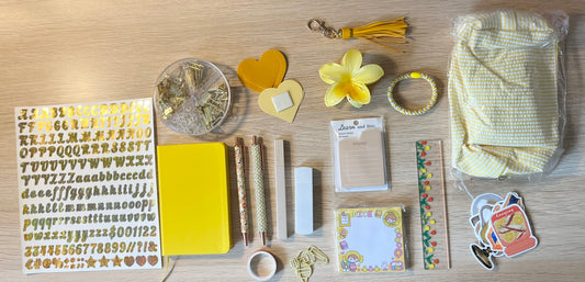 💛 Box Papeterie Jaune — Tout ce dont vous avez besoin pour organiser vos journées