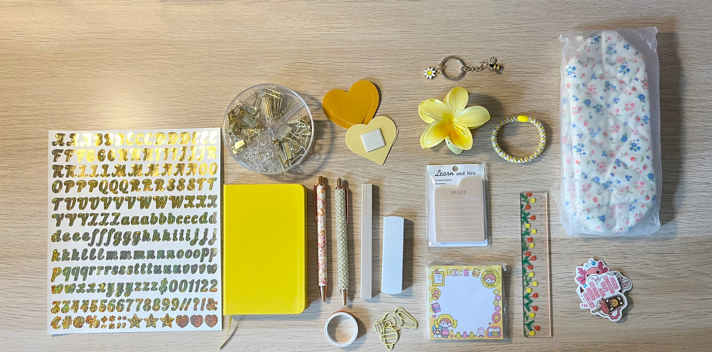 🌻 Edition Limitée Box Papeterie Fleurs — Tout ce dont vous avez besoin pour organiser vos journées